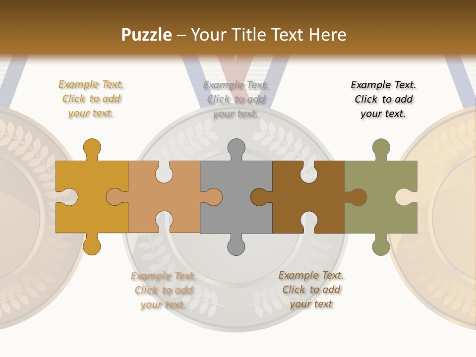 Icon Red Trophy PowerPoint Template