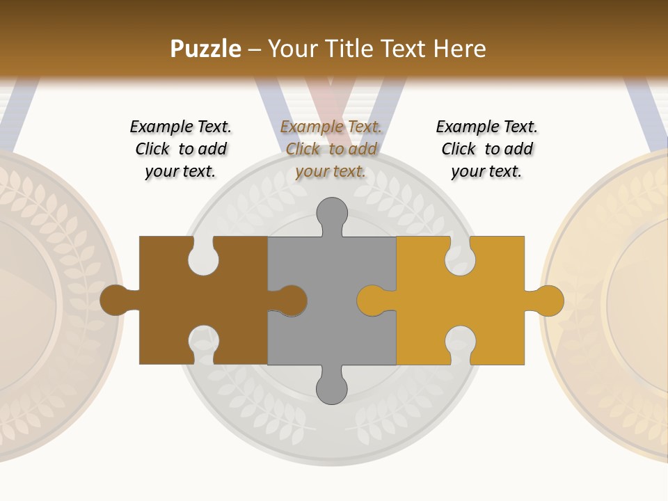 Icon Red Trophy PowerPoint Template