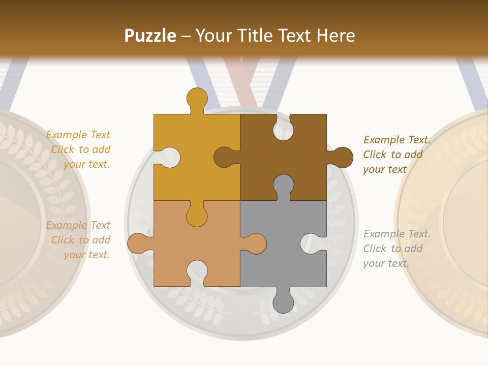 Icon Red Trophy PowerPoint Template