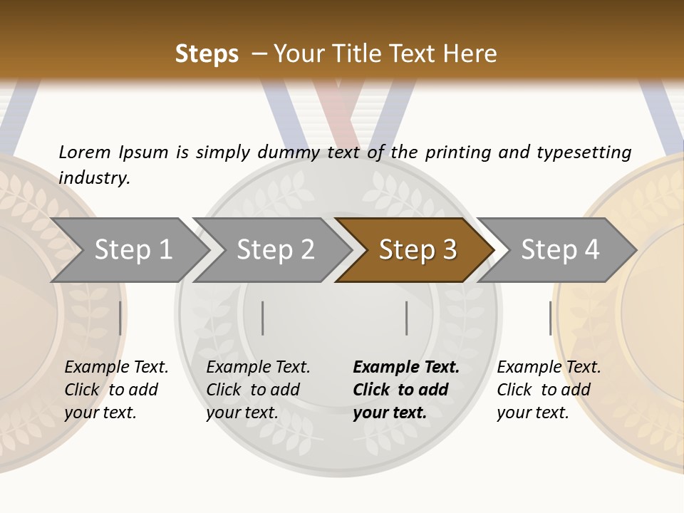 Icon Red Trophy PowerPoint Template