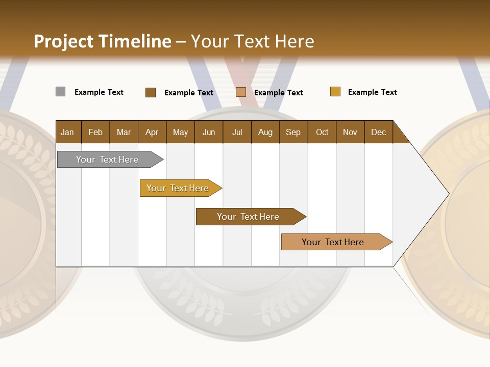 Icon Red Trophy PowerPoint Template