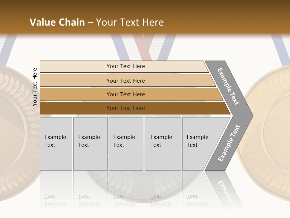 Icon Red Trophy PowerPoint Template