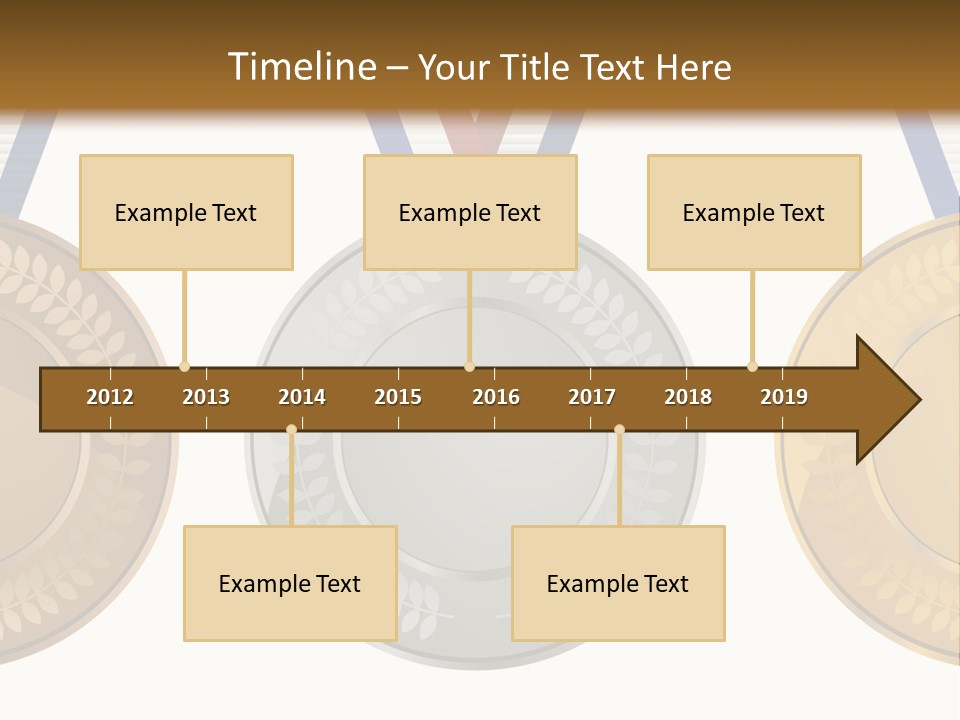 Icon Red Trophy PowerPoint Template