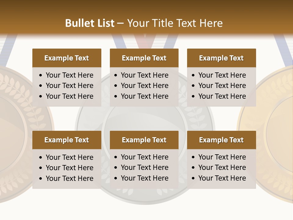 Icon Red Trophy PowerPoint Template