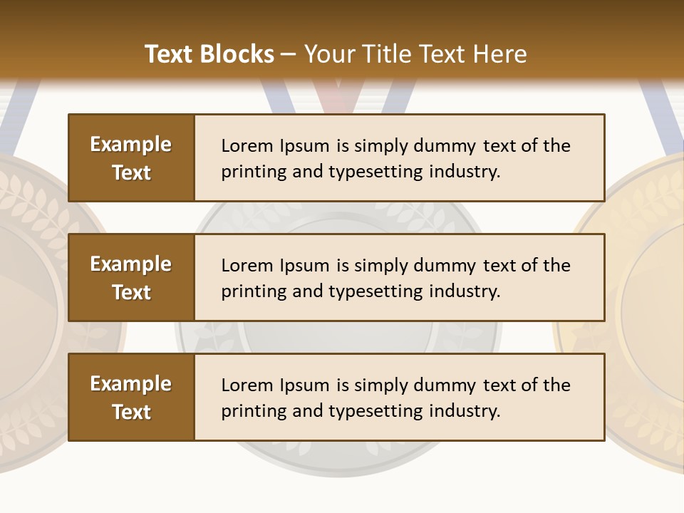 Icon Red Trophy PowerPoint Template