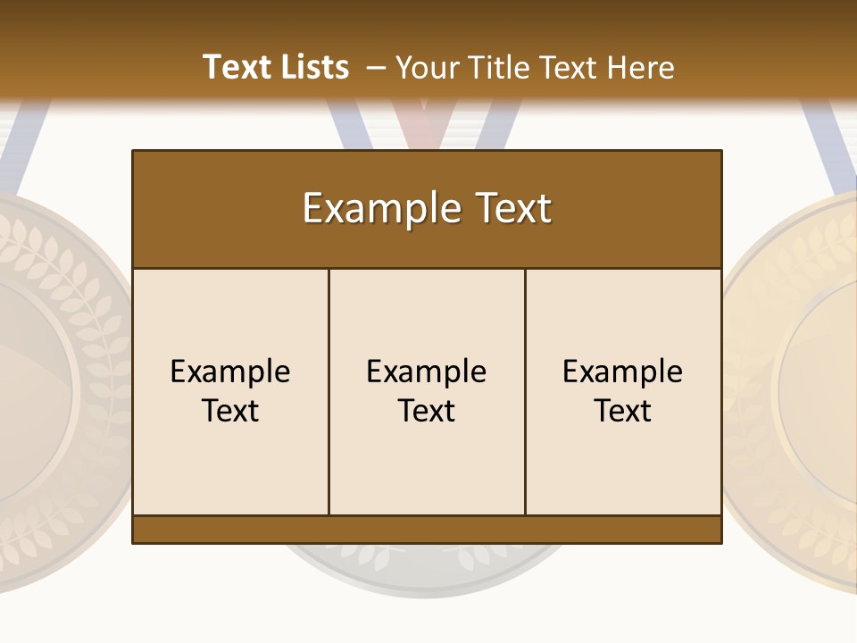 Icon Red Trophy PowerPoint Template