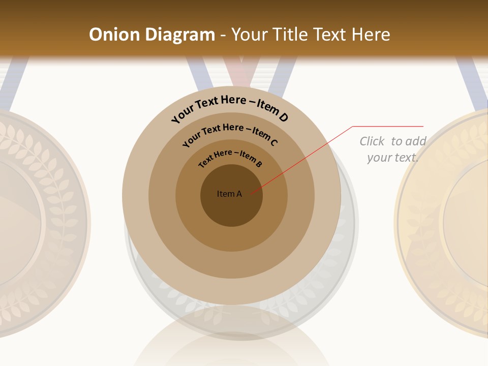 Icon Red Trophy PowerPoint Template