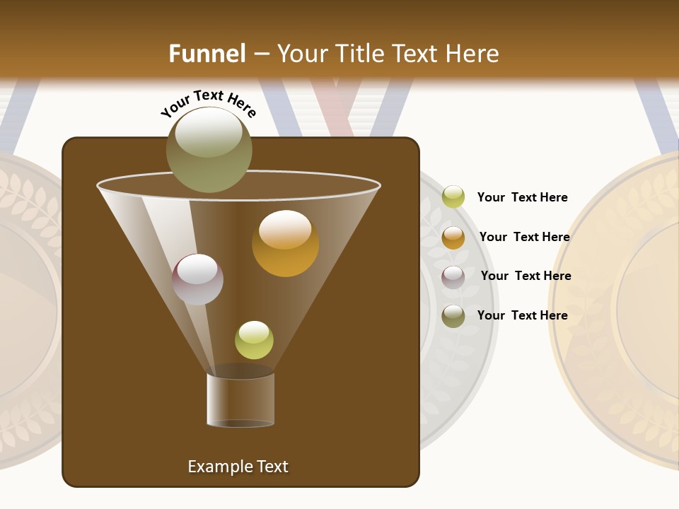 Icon Red Trophy PowerPoint Template
