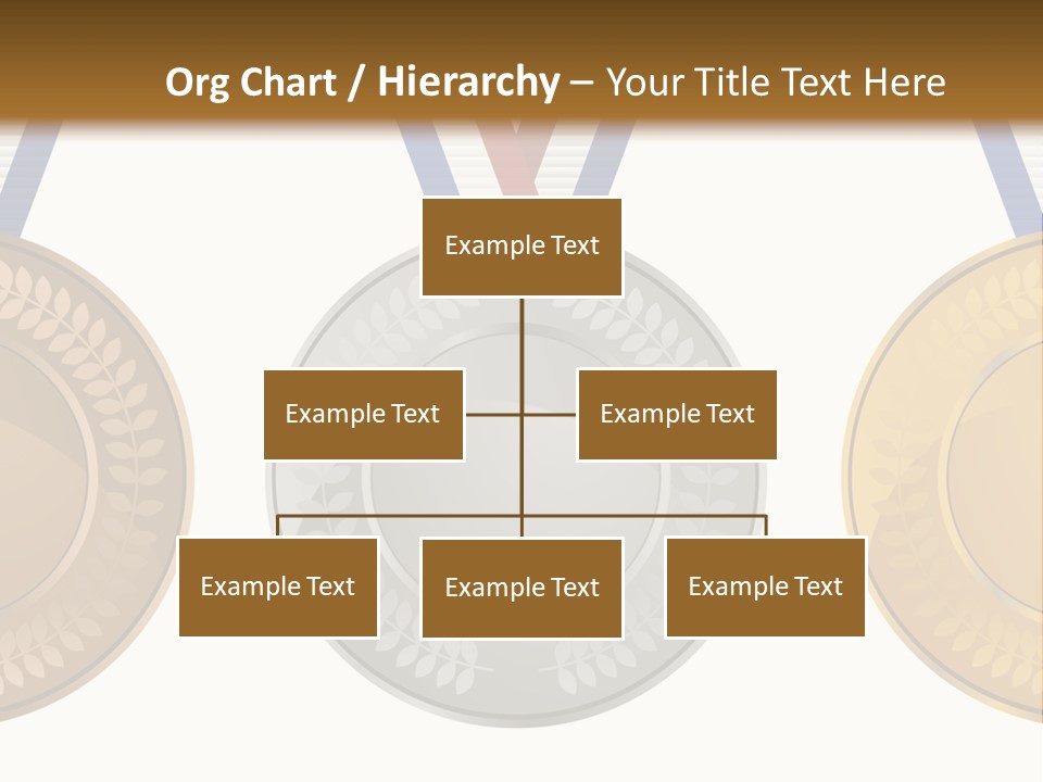 Icon Red Trophy PowerPoint Template