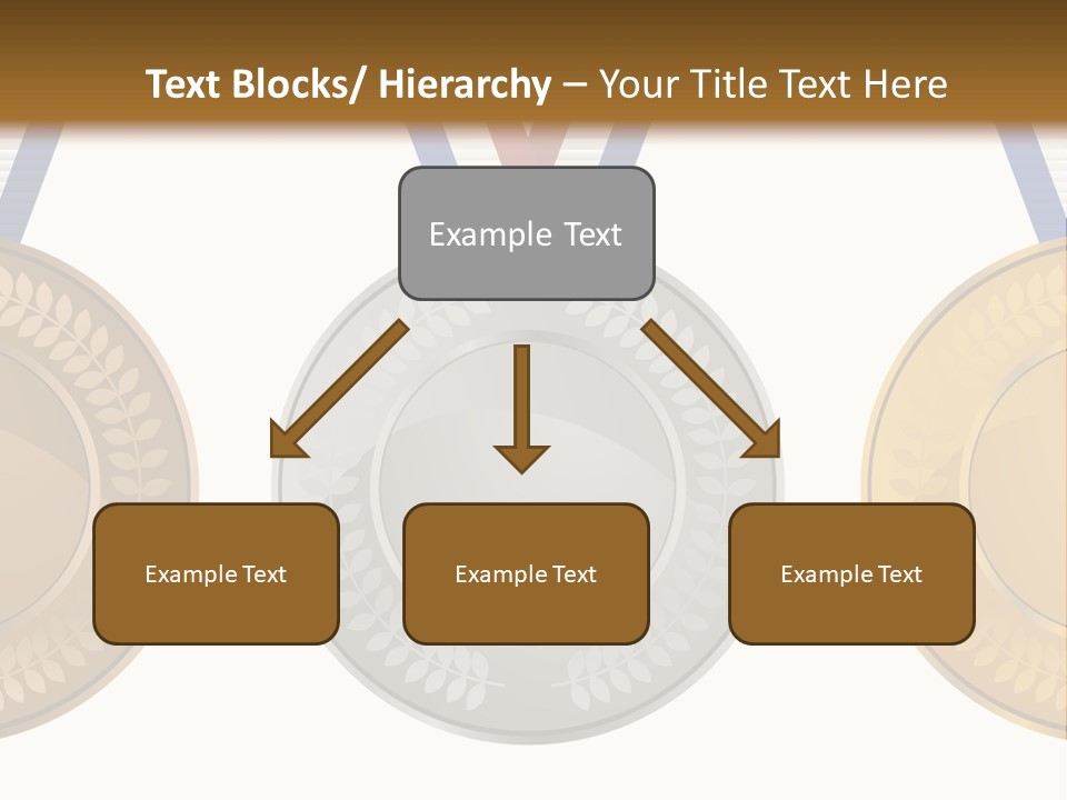 Icon Red Trophy PowerPoint Template