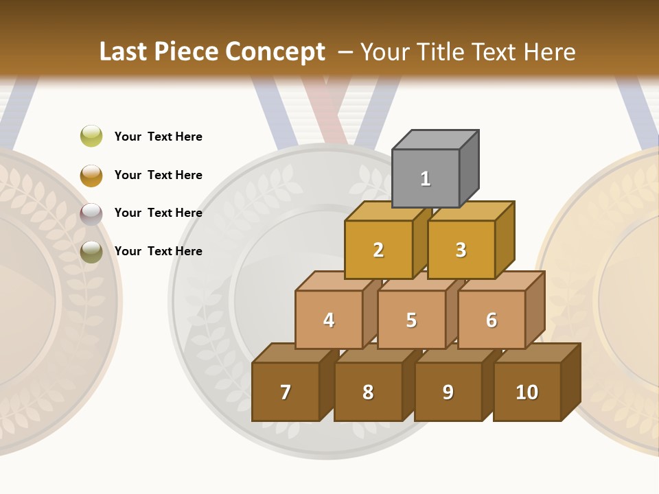 Icon Red Trophy PowerPoint Template