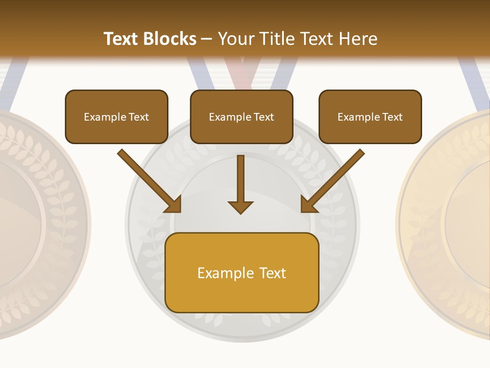 Icon Red Trophy PowerPoint Template
