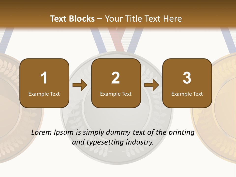 Icon Red Trophy PowerPoint Template