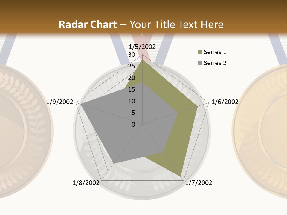 Icon Red Trophy PowerPoint Template