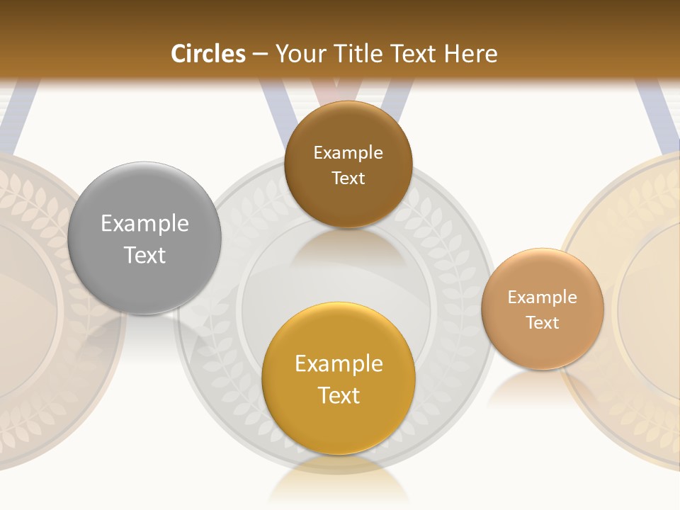 Icon Red Trophy PowerPoint Template