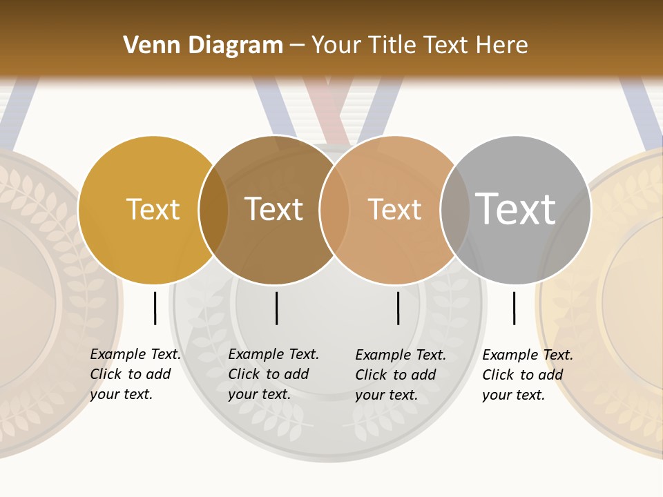 Icon Red Trophy PowerPoint Template