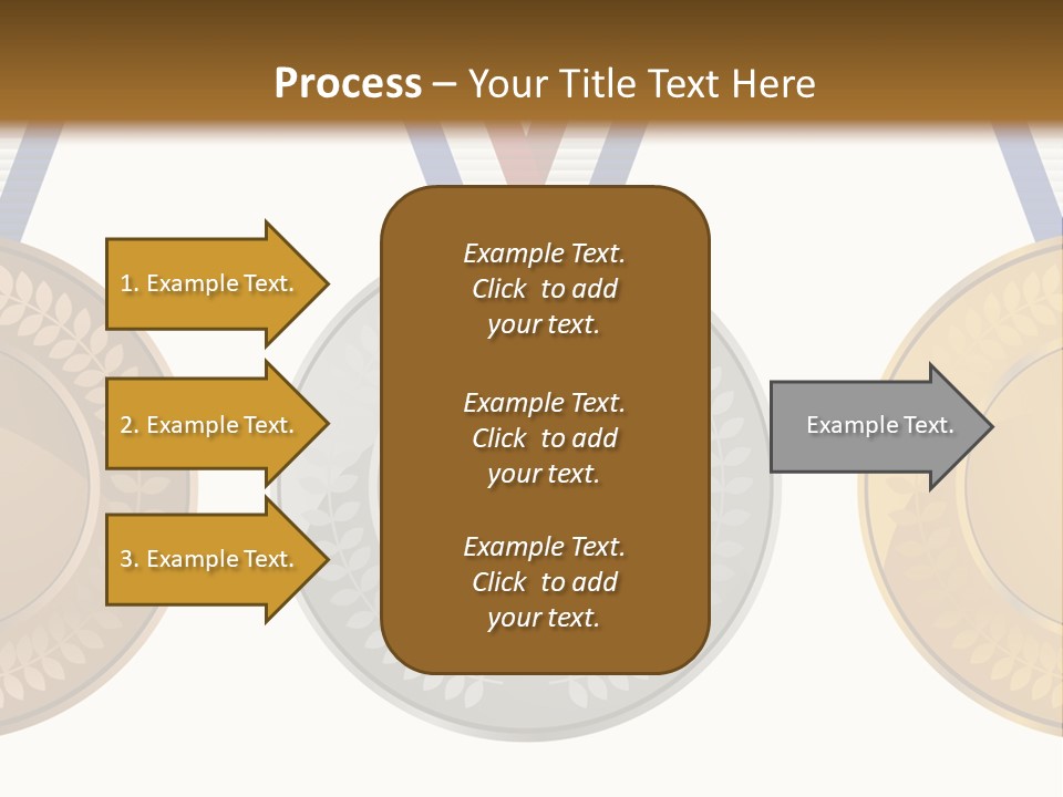 Icon Red Trophy PowerPoint Template