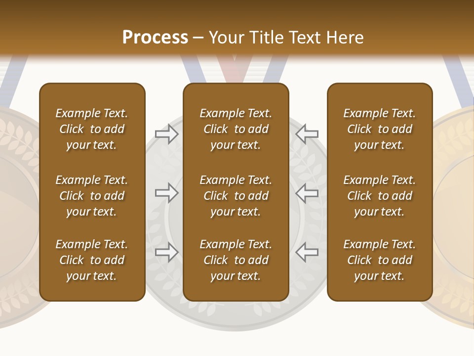 Icon Red Trophy PowerPoint Template