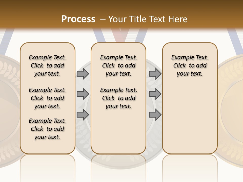 Icon Red Trophy PowerPoint Template