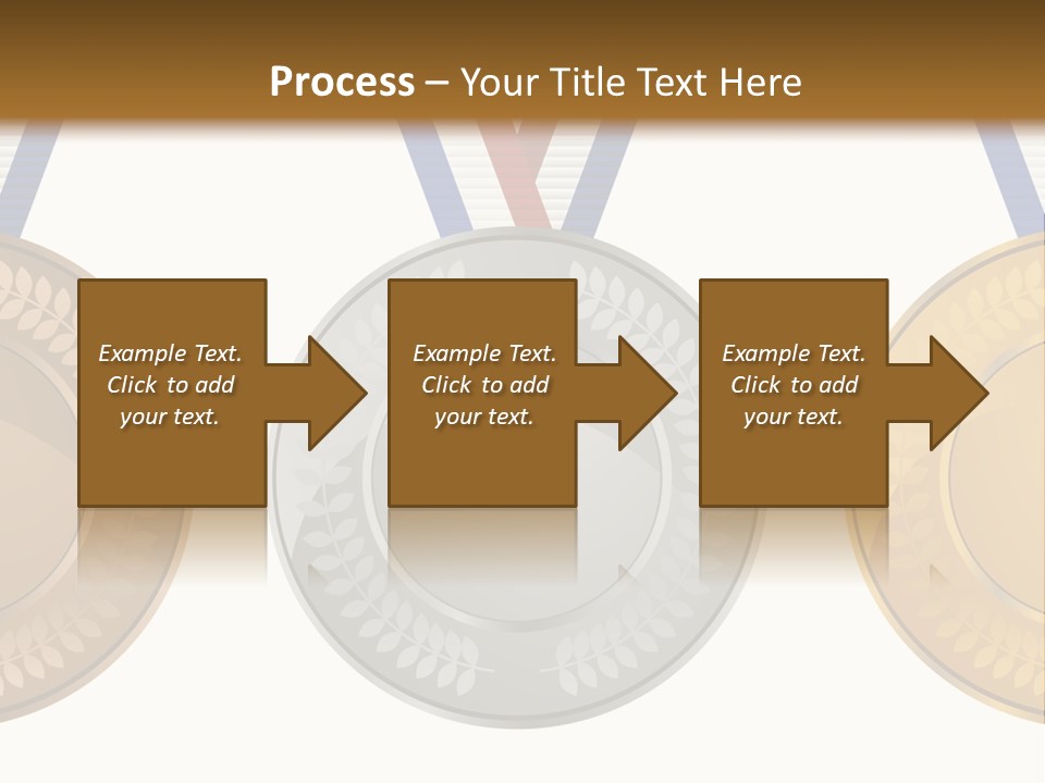 Icon Red Trophy PowerPoint Template