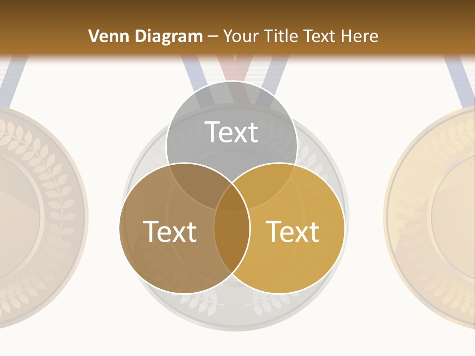 Icon Red Trophy PowerPoint Template