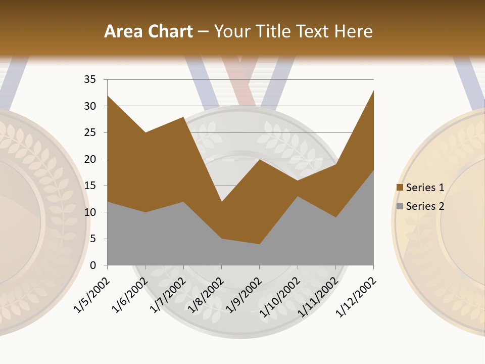 Icon Red Trophy PowerPoint Template