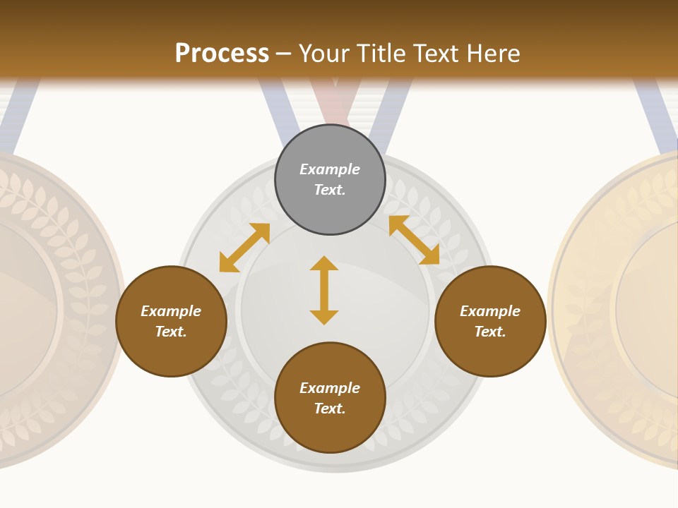 Icon Red Trophy PowerPoint Template