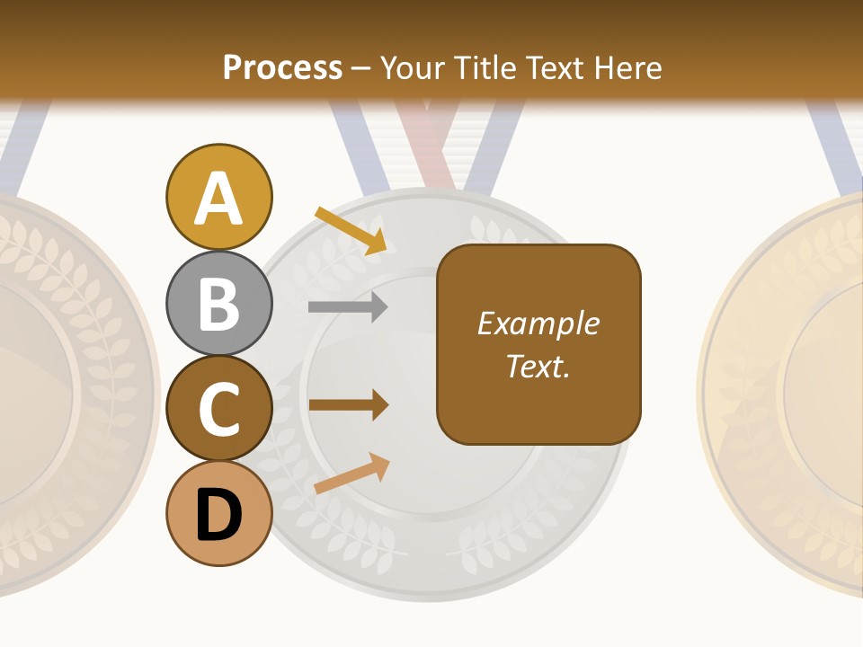 Icon Red Trophy PowerPoint Template