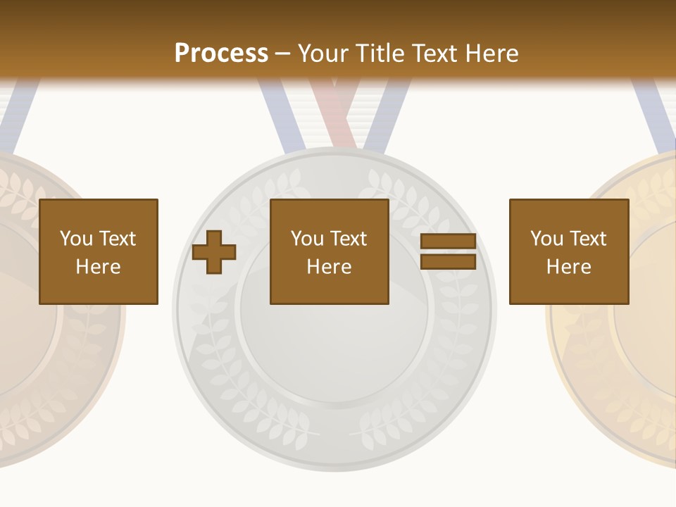 Icon Red Trophy PowerPoint Template