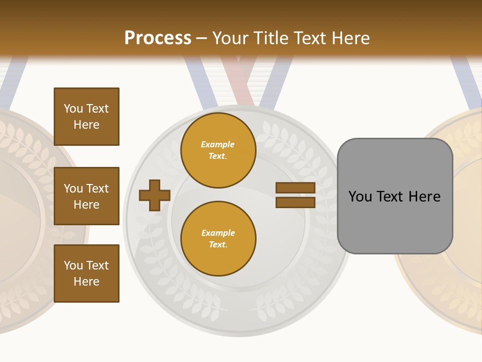 Icon Red Trophy PowerPoint Template