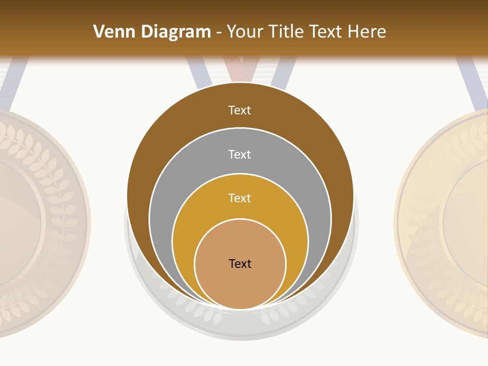 Icon Red Trophy PowerPoint Template