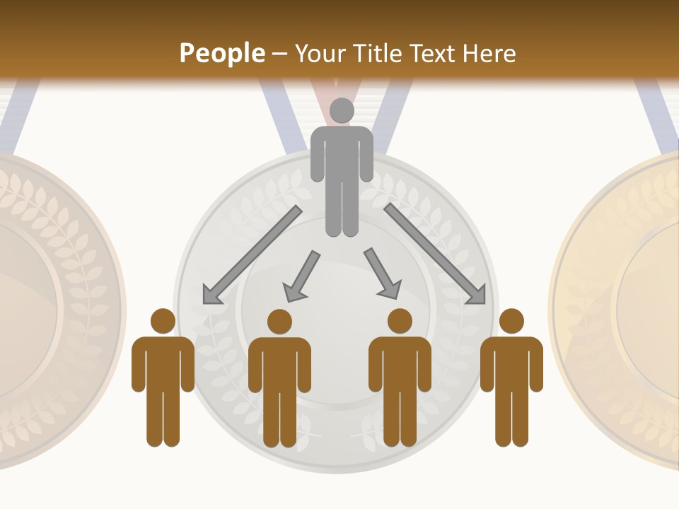 Icon Red Trophy PowerPoint Template