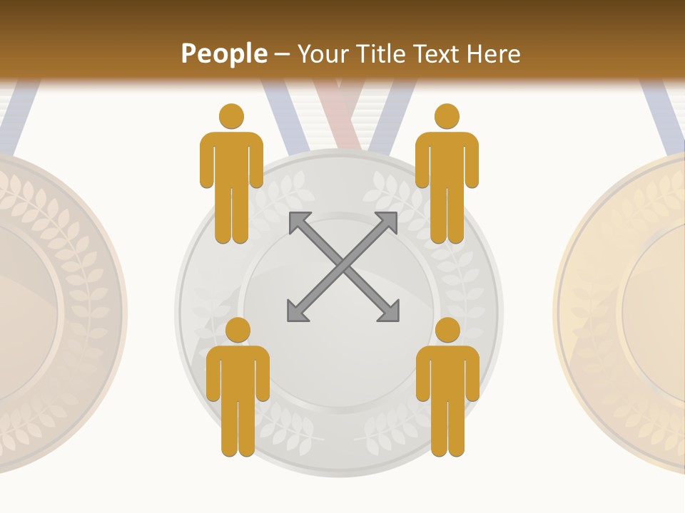 Icon Red Trophy PowerPoint Template