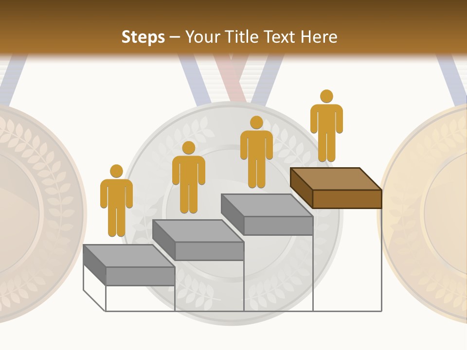 Icon Red Trophy PowerPoint Template
