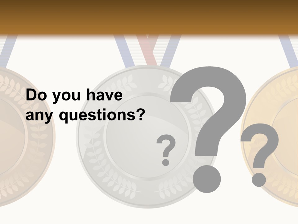 Icon Red Trophy PowerPoint Template