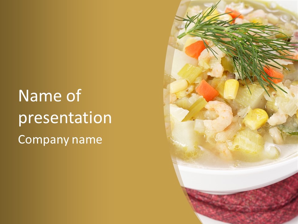 Red Garlic Potato PowerPoint Template