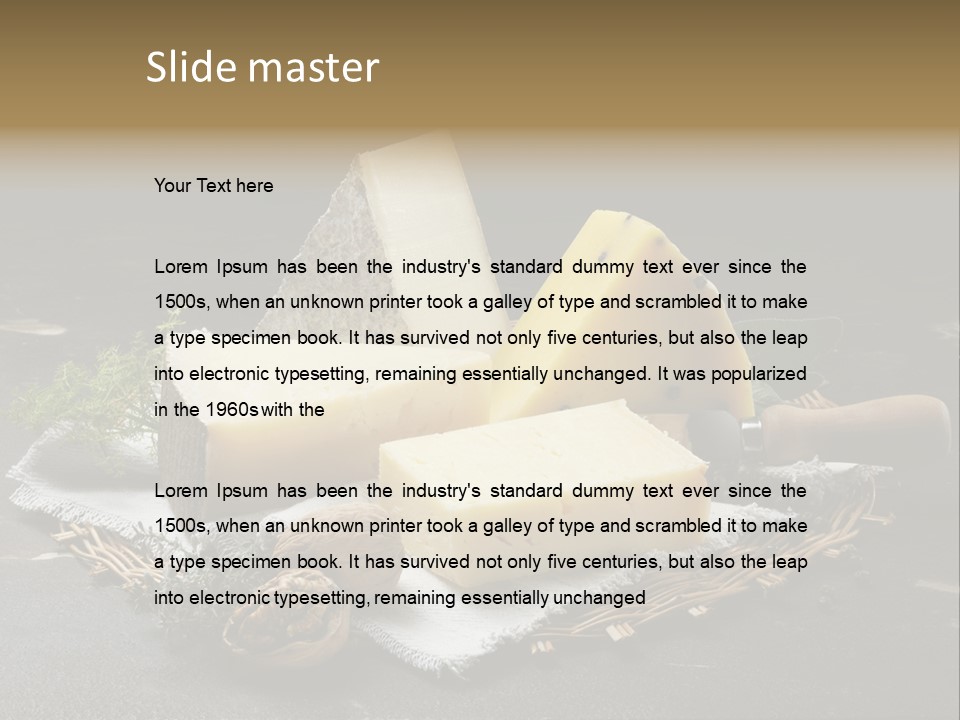 Winery Keg Glass PowerPoint Template