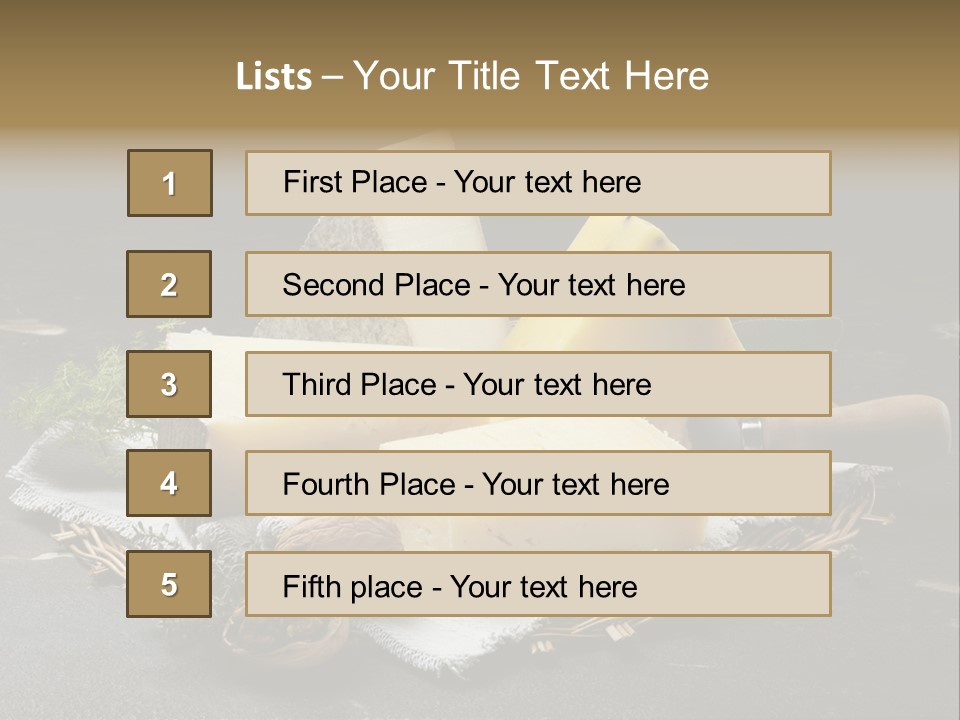 Winery Keg Glass PowerPoint Template