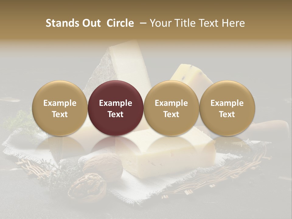 Winery Keg Glass PowerPoint Template