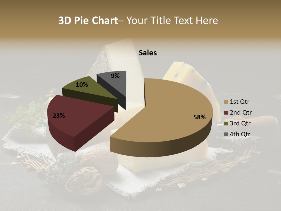 Winery Keg Glass PowerPoint Template