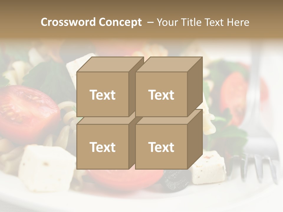 Cheese Tomatoes Feta PowerPoint Template