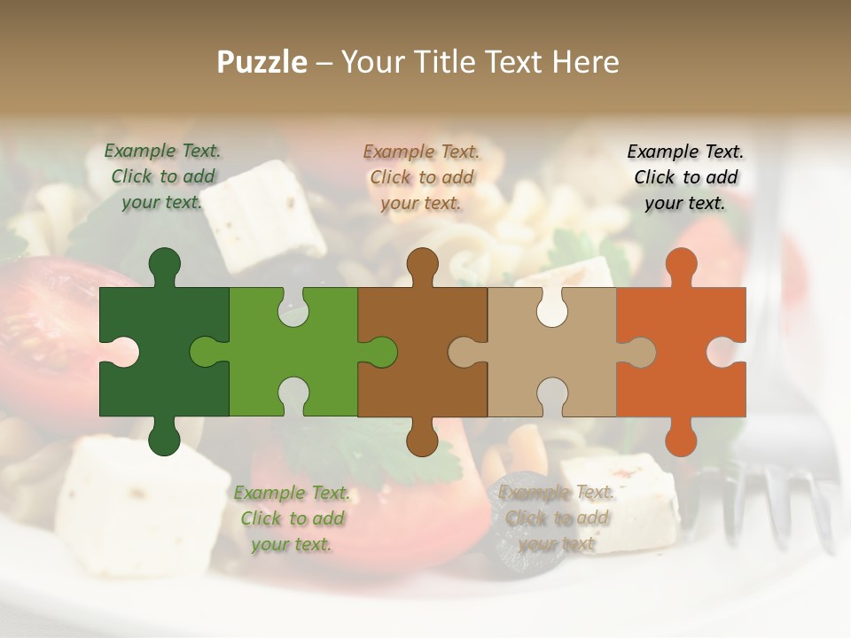 Cheese Tomatoes Feta PowerPoint Template