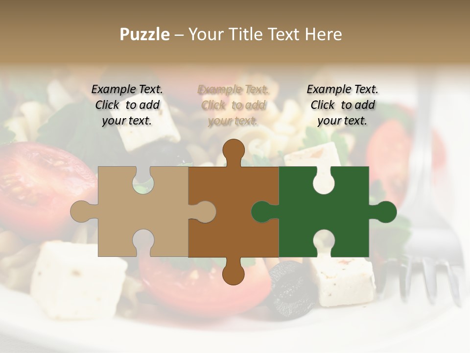 Cheese Tomatoes Feta PowerPoint Template