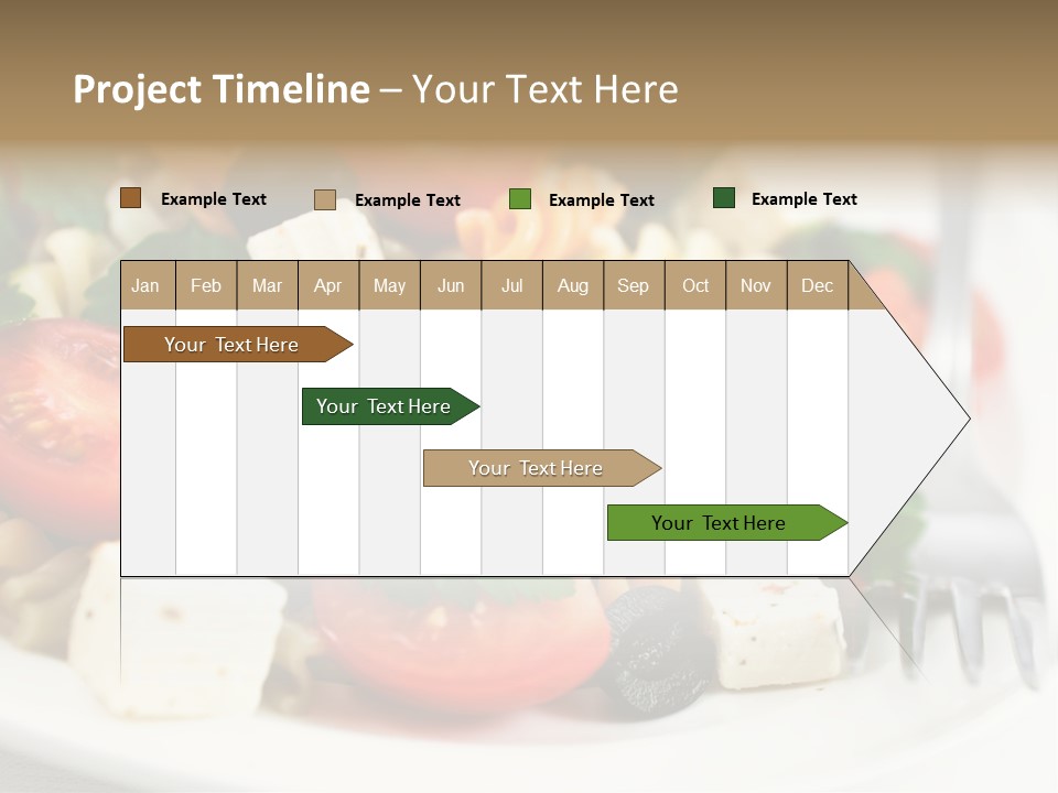 Cheese Tomatoes Feta PowerPoint Template