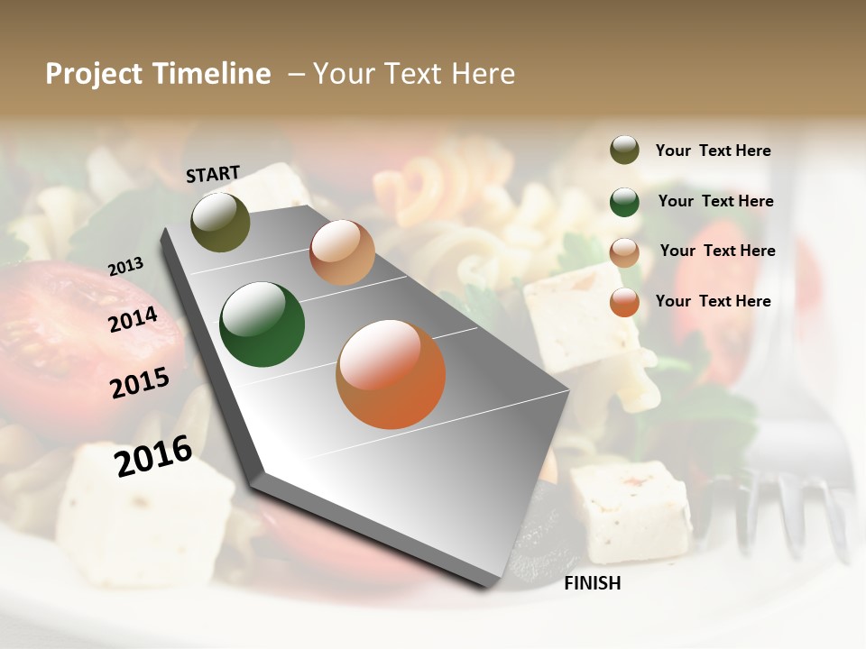 Cheese Tomatoes Feta PowerPoint Template