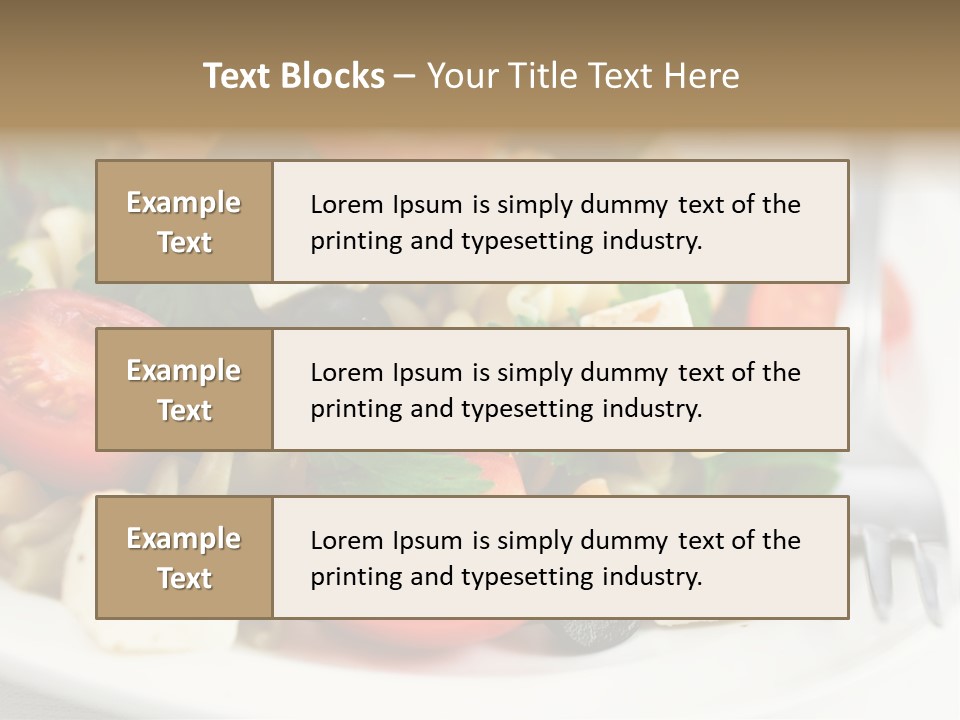 Cheese Tomatoes Feta PowerPoint Template