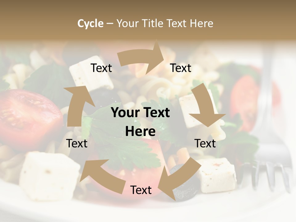 Cheese Tomatoes Feta PowerPoint Template