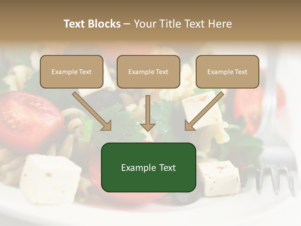 Cheese Tomatoes Feta PowerPoint Template