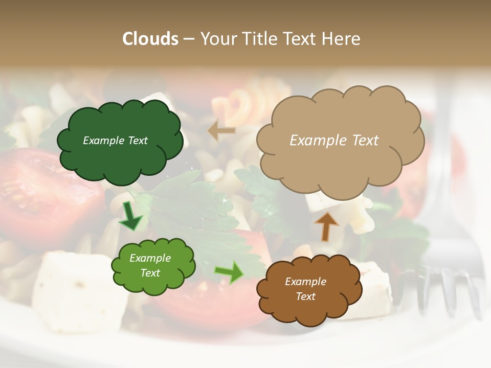Cheese Tomatoes Feta PowerPoint Template
