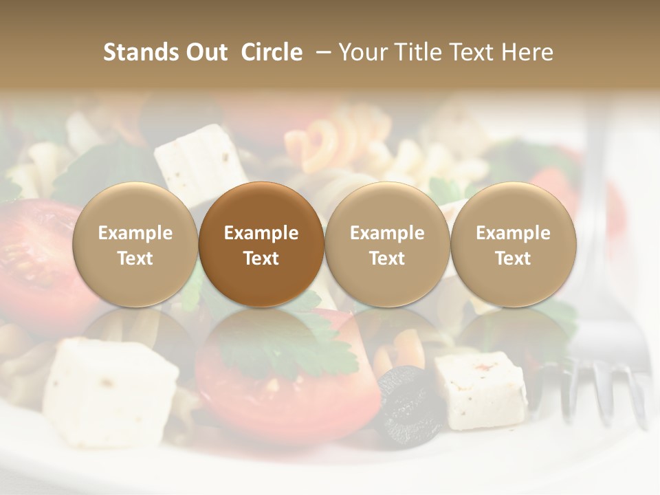 Cheese Tomatoes Feta PowerPoint Template